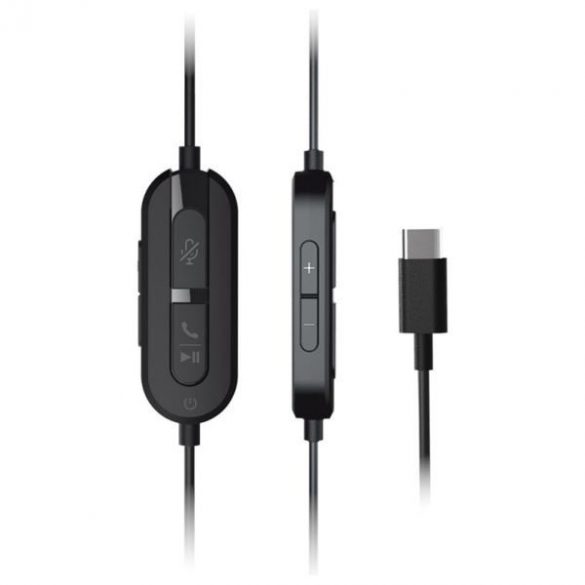 Căști cu fir Creative Chat USB cu microfon și conector Type-C - negru