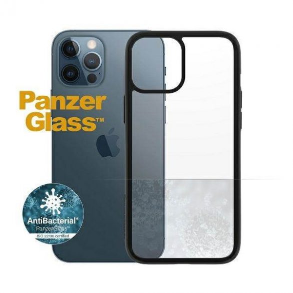 PanzerGlass ClearCase iPhone 12 Pro Max 6,7" Carcasă antibacteriană/neagră