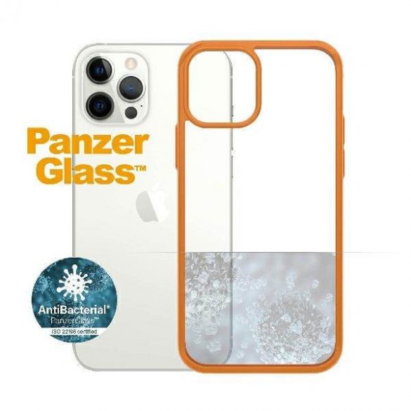 Husă PanzerGlass ClearCase pentru iPhone 12/12 Pro Orange AB