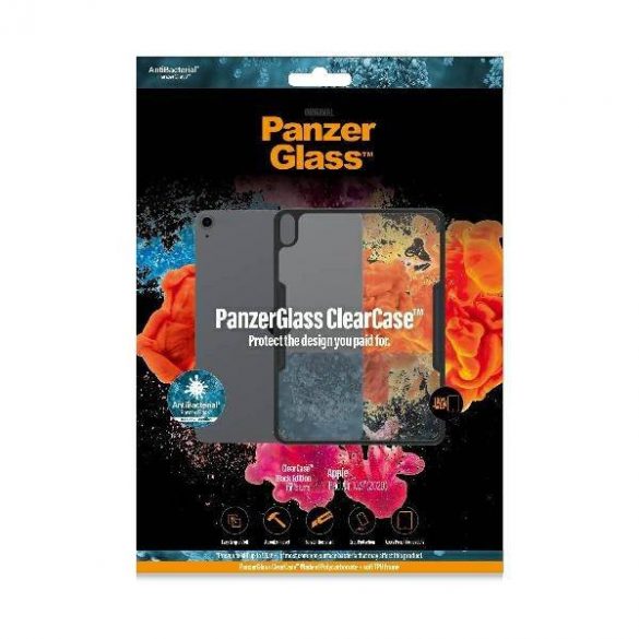 PanzerGlass ClearCase iPad 10.9" 2020 antibacterian czarny/negru