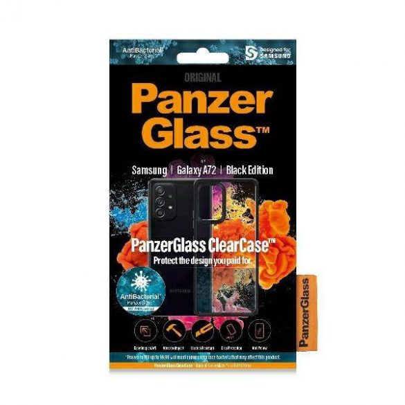 PanzerGlass ClearCase Samsung A72 A725 carcasa neagra/neagra