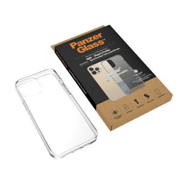 PanzerGlass ClearCase iPhone 13 Pro Max 6,7" Husă antibacteriană de calitate militară transparentă 0314