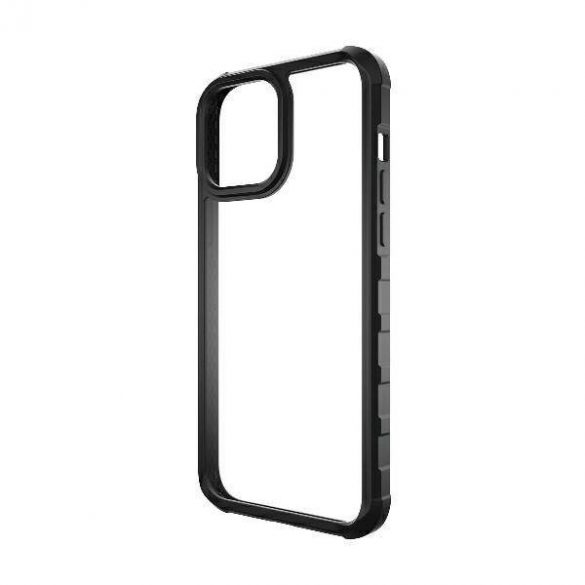 Husă PanzerGlass ClearCase iPhone 13 Pro Max 6,7" neagră, antibacteriană, calitate militară, SilverBullet 0320