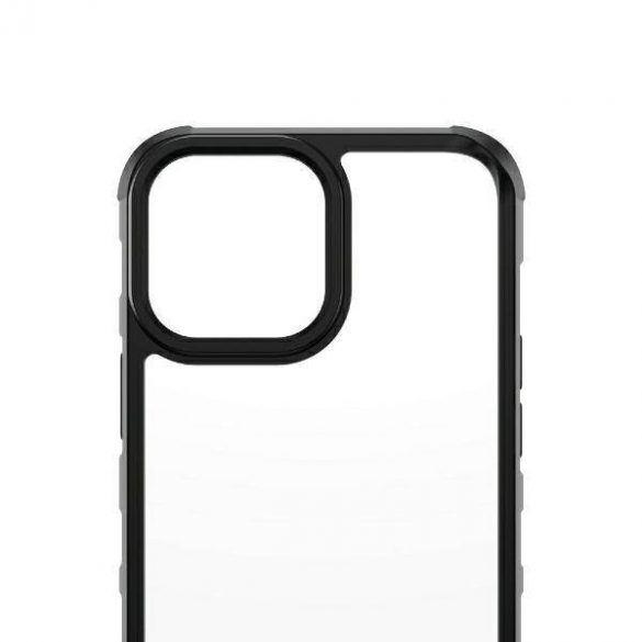 Husă PanzerGlass ClearCase iPhone 13 Pro Max 6,7" neagră, antibacteriană, calitate militară, SilverBullet 0320