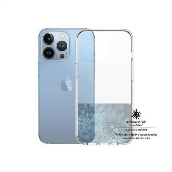 PanzerGlass ClearCase iPhone 13 Pro 6,1" Husă antibacteriană de calitate militară transparentă 0322