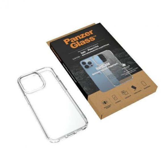 Carcasă PanzerGlass HardCase iPhone 13 Pro 6,1" antibacteriană grad militar 0323 transparent