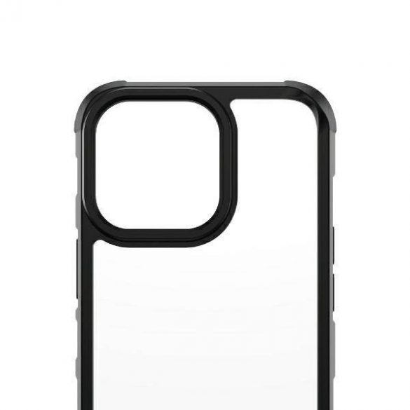 Husă PanzerGlass ClearCase pentru iPhone 13 Pro 6,1" neagră, antibacterian, calitate militară, SilverBullet 0324