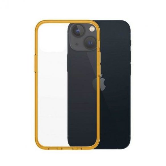 Husă PanzerGlass ClearCase iPhone 13 Mini 5,4" antibacteriană militară Tangerine 0328