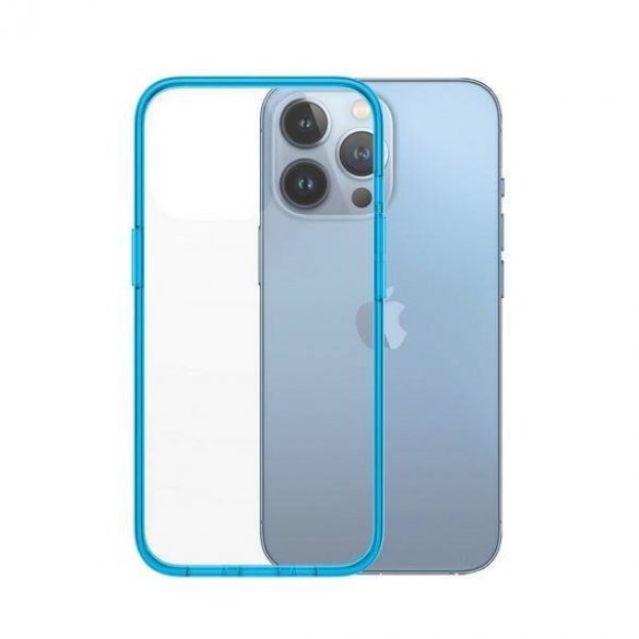 Husă PanzerGlass ClearCase iPhone 13 Pro 6.1" antibacteriană Bondi Blue 0336 de calitate militară