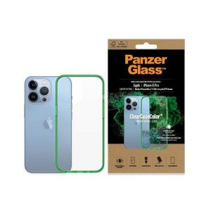 Husă PanzerGlass ClearCase pentru iPhone 13 Pro 6.1" antibacteriană de calitate militară Lime 0339