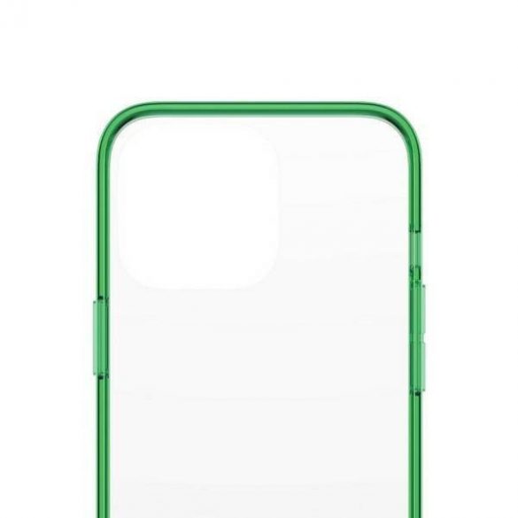 Husă PanzerGlass ClearCase pentru iPhone 13 Pro 6.1" antibacteriană de calitate militară Lime 0339