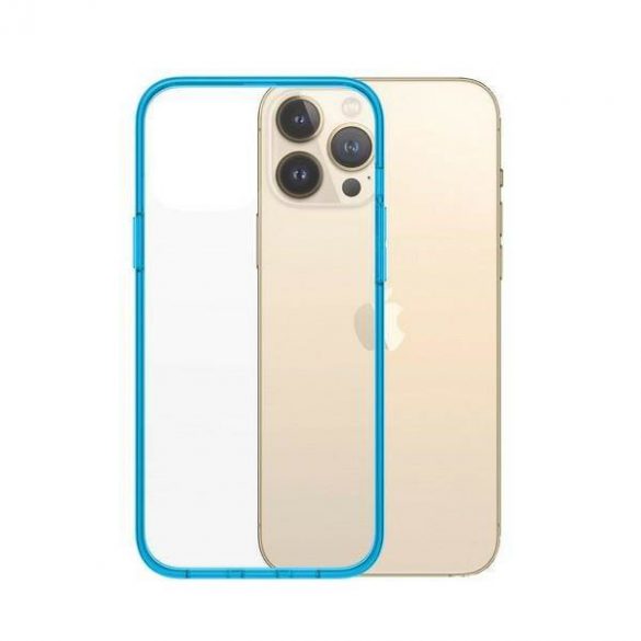 Husă PanzerGlass ClearCase pentru iPhone 13 Pro Max 6,7" antibacterian Bondi Blue 0341 de calitate militară