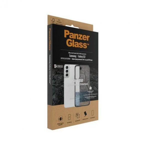 Panzer sticlă hard Husă Samsung S22 G901 Antibacterian husă militar clar