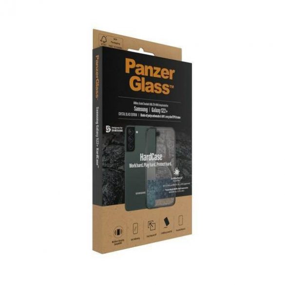 PanzerGlass HardCase Samsung S22+ G906 Husă transparentă antibacteriană de calitate militară