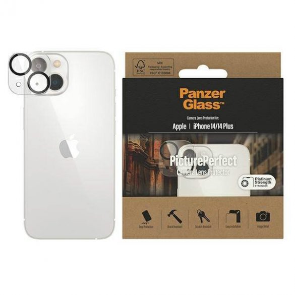 Protector de ecran PanzerGlass pentru iPhone 14 / 14 Plus Platinium Strength 0399