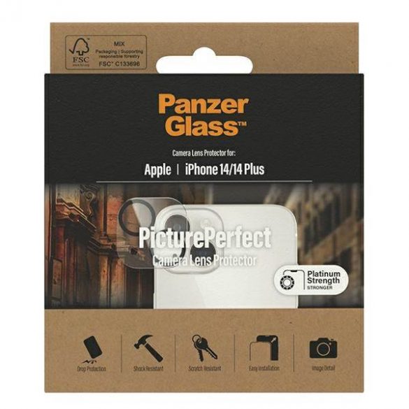 Protector de ecran PanzerGlass pentru iPhone 14 / 14 Plus Platinium Strength 0399