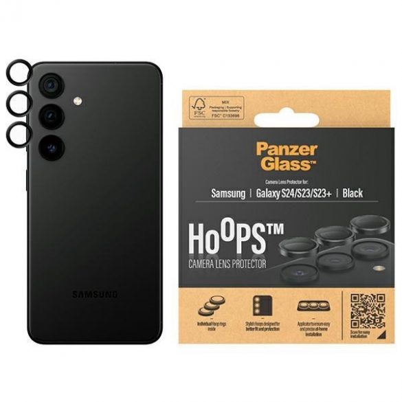 PanzerGlass Hoops Camera Sam S24 / S23 / S23+ czarny/negru 1207 inele optice de protectie a obiectivului camerei