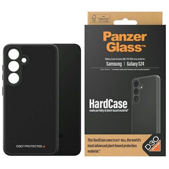 PanzerGlass HardCase Sam S24 S921 D3O 3xMilitary grade czarny/negru 1216