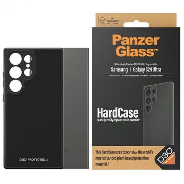 PanzerGlass HardCase Sam S24 Ultra S928 D3O 3xMilitary grade czarny/negru 1218