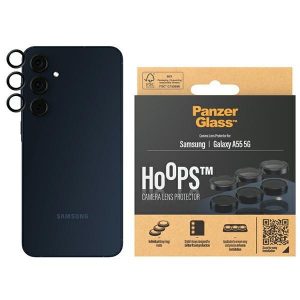 Panzer sticlă Hoops Camera Sam A55 5G A556 negru / negru 1227 aparat de fotografiat obiectiv protecțiecerc inele optice