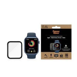 PanzerGlass Curved Apple Watch 7 45mm Protector de ecran antibacterian czarny/negru