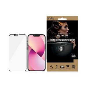 PanzerGlass E2E Microfracture iPhone 13 Mini 5,4" CamSlider Swarovsky Case Friendly Antibacterian czarny/negru 2750 protector de ecran