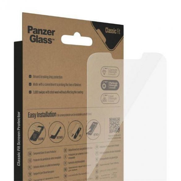 PanzerGlass Classic Fit iPhone 14 / 13 Pro / 13 6,1" Protectie ecran Antibacterian 2767