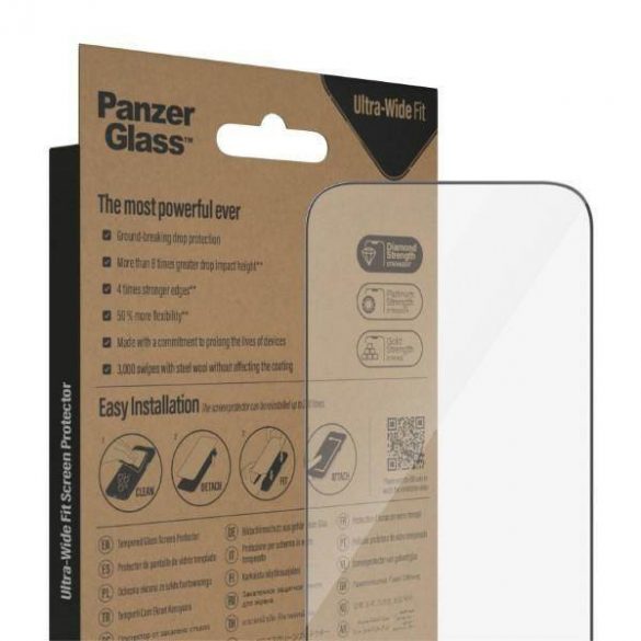 Panzer sticlă Ultra-Wide Fit iPhone 14 Pro 6,1 "ecran de protecție antibacterian 2772 Folie protecție ecran