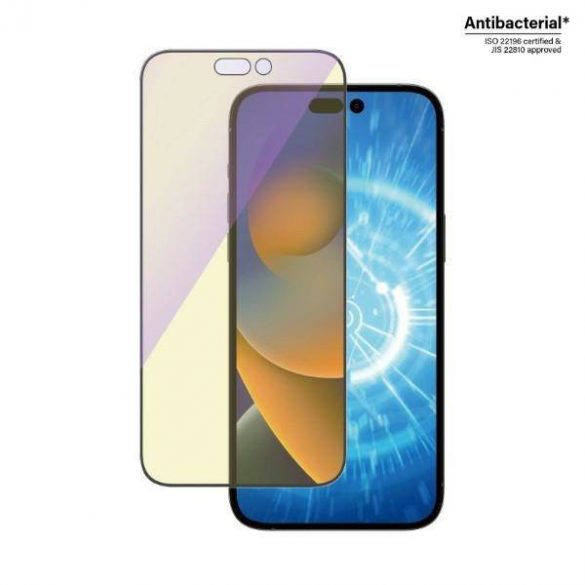 PanzerGlass Ultra-Wide Fit iPhone 14 Pro Max 6,7" Protecție ecran Antibacterian Easy Alineer inclus Protector de ecran anti-lumină albastră 2794