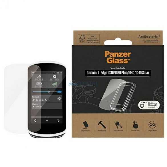 PanzerGlass Ultra-Wide Fit Garmin 1030 / 1030 Plus / 1040 / 1040 Protectie solara ecran antibacterian 3618