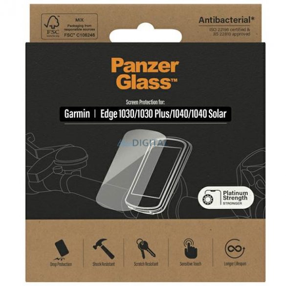 PanzerGlass Ultra-Wide Fit Garmin 1030 / 1030 Plus / 1040 / 1040 Protectie solara ecran antibacterian 3618