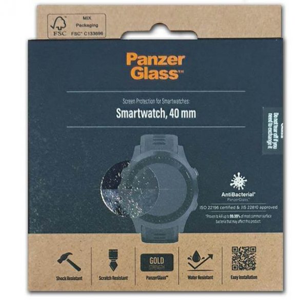 Protector de ecran PanzerGlass SmartWatch 40mm Screen Protection 3630