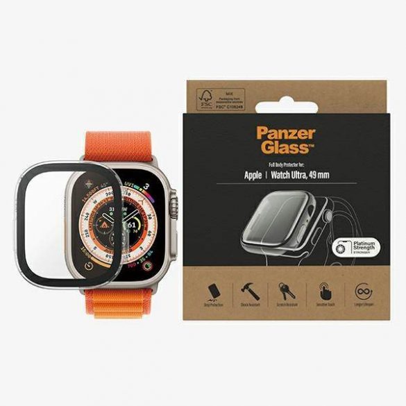 Protector de ecran PanzerGlass Full Body Apple Watch Ultra 49 mm przezroczysty/transparent 3677