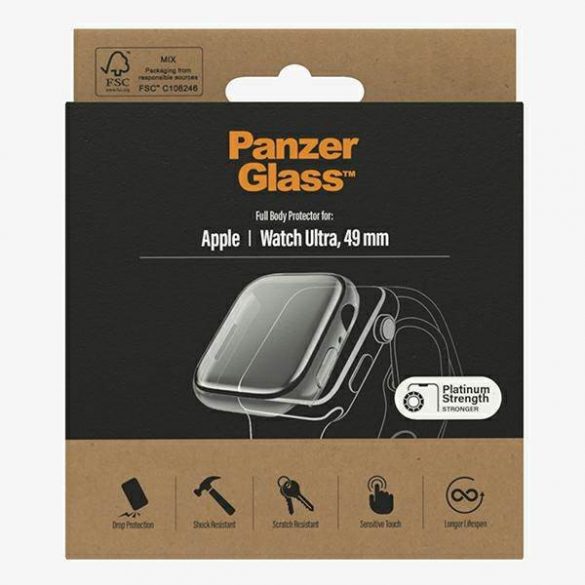 Protector de ecran PanzerGlass Full Body Apple Watch Ultra 49 mm przezroczysty/transparent 3677