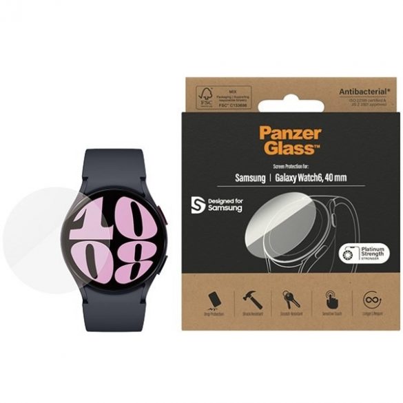 Panzer sticlă Galaxy Watch6 40mm Protecție ecran antibacteriană 3683