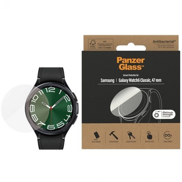 PanzerGlass Galaxy Watch6 Classic 47mm Protectie ecran antibacterian 3684