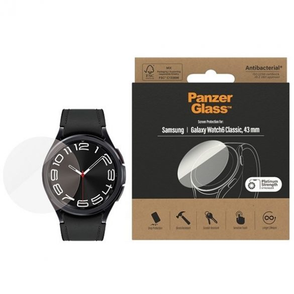 PanzerGlass Galaxy Watch6 Classic 43mm Protectie ecran antibacterian 3685