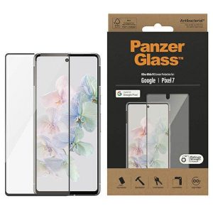 Protecție ecran PanzerGlass Ultra-Wide Fit Pixel 7 Protector de ecran antibacterian czarny/negru 4772