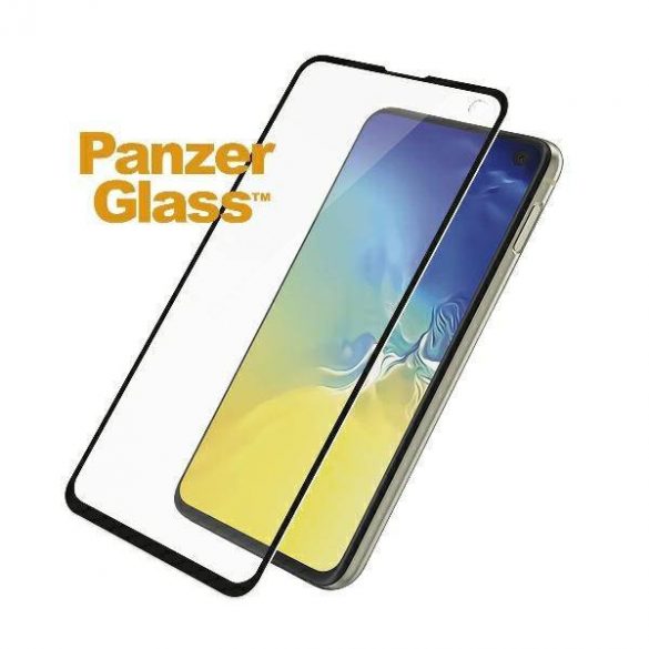 PanzerGlass E2E Super+ Samsung S10e G970 Protector de ecran prietenos cu carcasa neagră/czarny