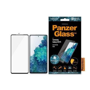 Panzer sticlă E2E Microfractura Samsung S20 FE G781 husă Friendly Finger Print AntiBacterian negru / negru ecran protector