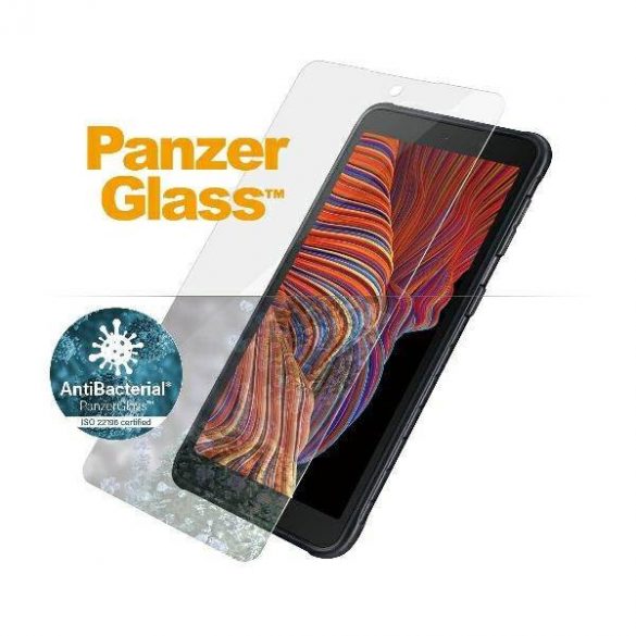 PanzerGlass Pro E2E obișnuit Samsung Xcover 5 G525 Carcasă antibacteriană Protector de ecran negru/czarny