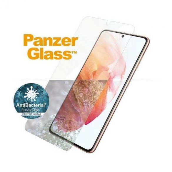 PanzerGlass E2E Microfracture Samsung S21 G991 Protector ecran antibacterian cu amprentă prietenoasă cu husă