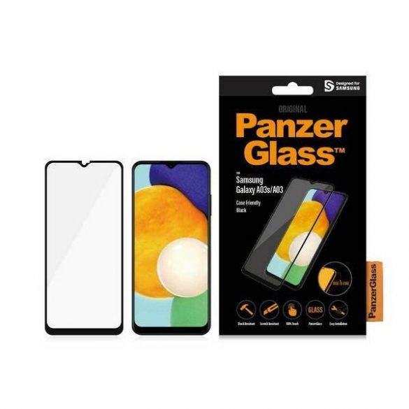 PanzerGlass E2E obișnuit Samsung A03 Protector de ecran 7280 pentru carcasa neagră/negru