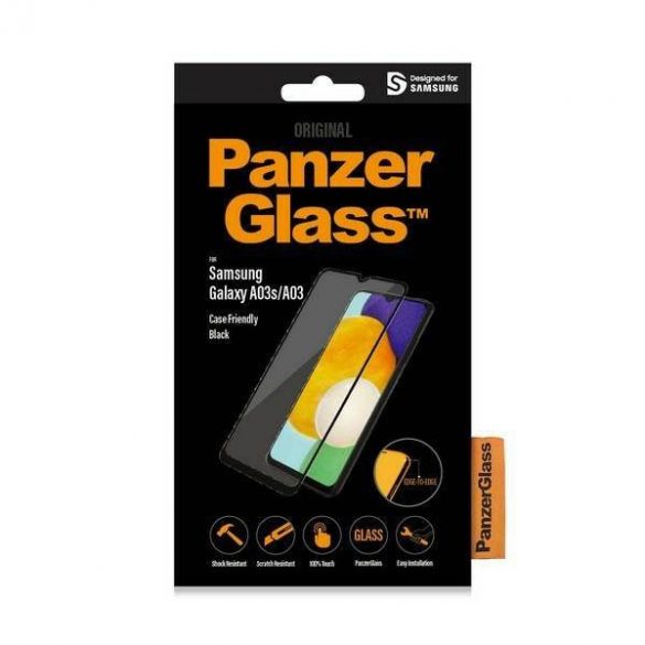 PanzerGlass E2E obișnuit Samsung A03 Protector de ecran 7280 pentru carcasa neagră/negru