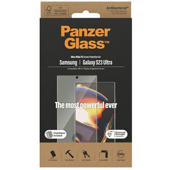 Panzer sticlă Ultra-Wide Fit Sam S23 Ultra S918 Screen Protection 7317 z aplikatorem