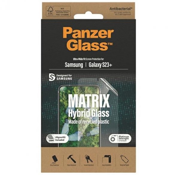 Protecție ecran PanzerGlass Matrix Sam S23+ S916 7319 z pozycjonerem