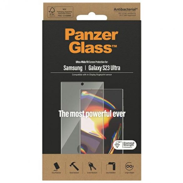 Protectie ecran PanzerGlass Ultra-Wide Fit Sam S23 Ultra S918 7324