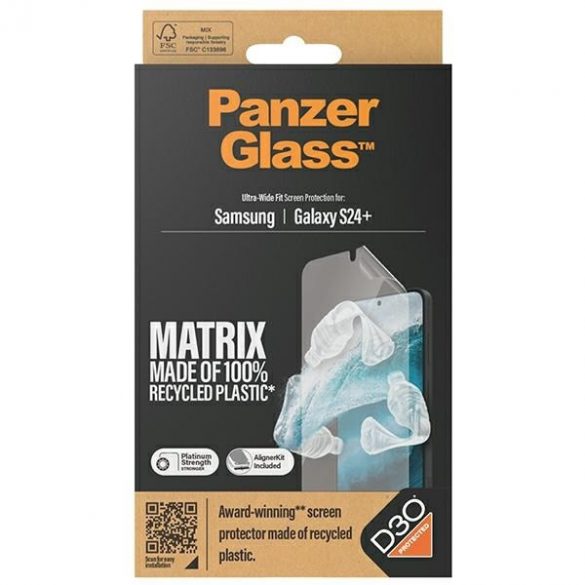 PanzerGlass Ultra-Wide Fit Sam S24+ S926 D3O Matrix Screen Protection 7354 z aplicator