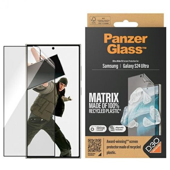 PanzerGlass Ultra-Wide Fit Sam S24 Ultra S928 D3O Matrix Screen Protection 7355 pentru aplicații