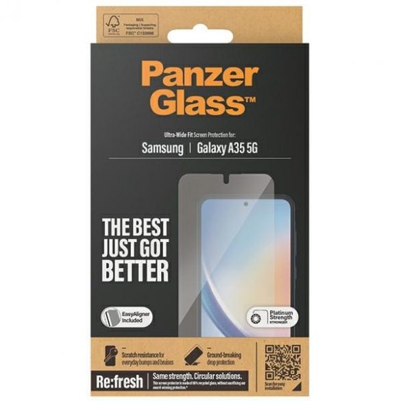 PanzerGlass Ultra-Wide Fit Sam A35 5G A356 Protectie ecran Easy Aligner inclus 7357